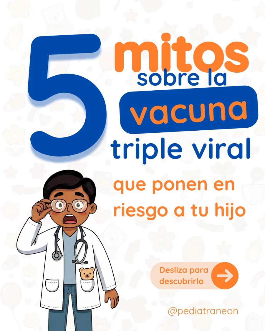 Portada de carrusel: 5 mitos sobre la vacuna triple viral, para el Dr. Luis